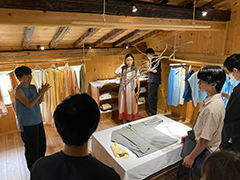 石徹白洋品店 平野代表（写真左）によるレクチャー（9月10日）