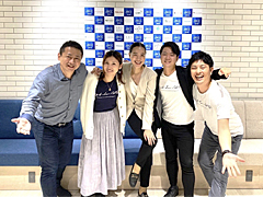 （左から）渡部学さん、小栗香菜恵さん、金ヶ江悦子さん、伏見昌晃さん、山下由記さん