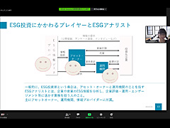 ESG投資にかかわるプレイヤーとESGアナリスト